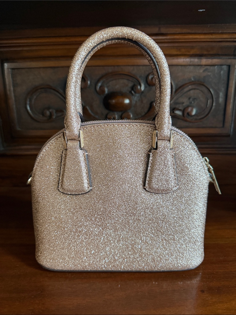 Kate Spade Sylvia Glitter Mini Dome Satchel - Picture 8 of 16